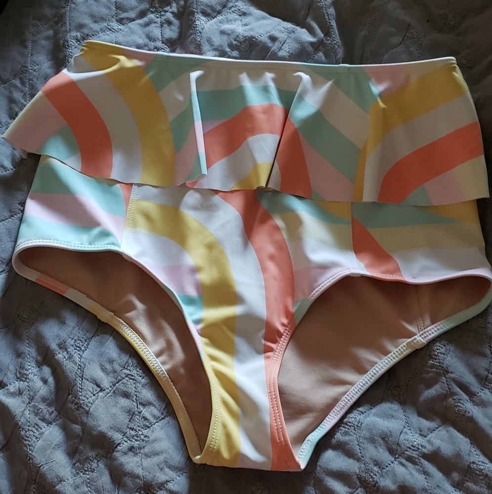 Kortni Jean Rainbow Peplum Bottoms